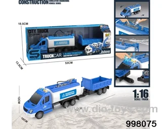 1:16 friction truck with light/music/spray water