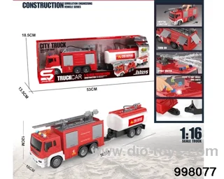 1:16 friction truck with light/music/spray water