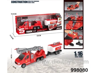 1:16 friction truck with light/music/spray water