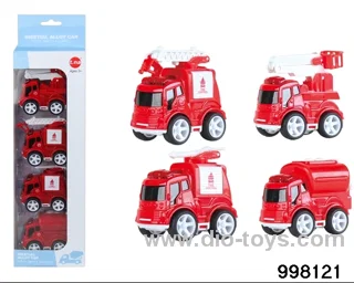 4pcs friction alloy car
