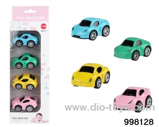 4pcs pull back alloy car
