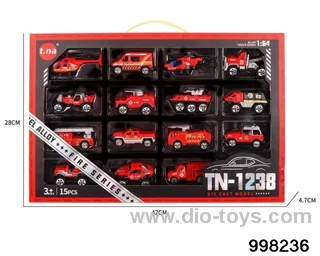 15pcs free wheel alloy car