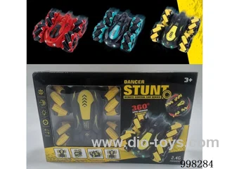 2.4G 1:20 SIDEWAYS DOUBLE-SIDED STUNT CAR IN WINDOW BOX