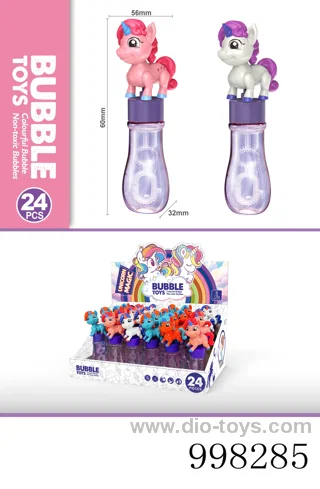 Pony Bubble Stick -1 model 4 color mixed pack-24 pcs / display box