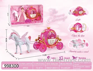 BO beautiful princess carriage toy in window box