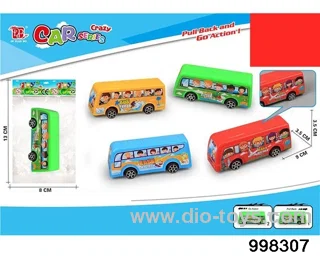 4-color Huili Cartoon Bus in opp bag