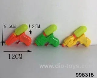 THREE SOLID COLOR SINGLE NOZZLE WATER GUNS MIXED (GCC) in opp bag