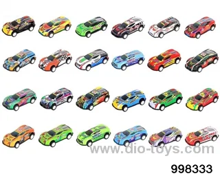 HUILI IRON SHEET CAR (MULTIPLE MODELS MIXED) in opp bag