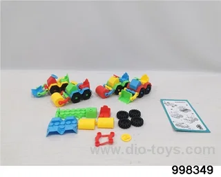 BUILDING BLOCK ENGINEERING VEHICLE in opp bag-2 styles mix
