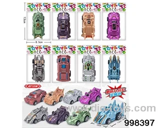 Eight types of return chariots (metallic color) in opp bag