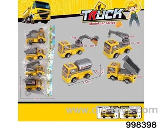 Four types of return engineering vehicles in opp bag