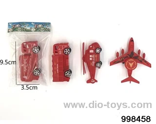 Huili fire truck, aircraft 4 mixed installation in opp bag