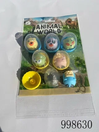 Six Chuang pull back animal cars