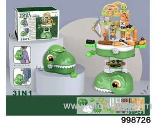 Dinosaur storage tool table in color box