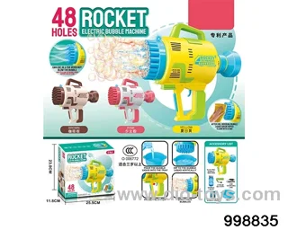 48-hole electric bubble machine with light included battery