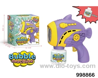 bubble gun with light/music