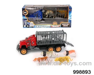 Inertia towing head towing animal blue 4 tigers and lions in window box