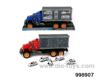 Inertia tractor carriage towing 4 ambulances+aircraft (plastic) in PVC cover