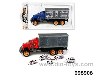 Inertia tractor carriage towing 4 ambulances+aircraft (plastic) in PVC bag