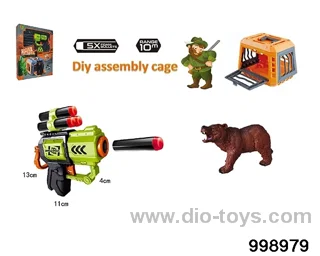 Hunting the bear in gunfight in window box