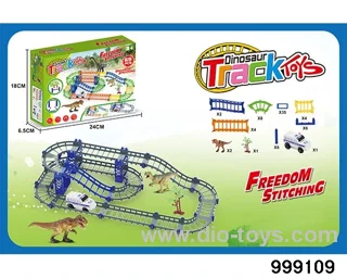 Double-layer electric rail car in color box