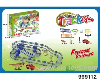Double-layer electric rail car light in color box