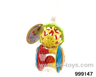 Double Bear Head + Double sided Soft Rubber Ball (Mesh bag)