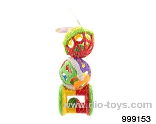 AB Rattle + Double-faced soft rubber ball + six-color ball (mesh bag)
