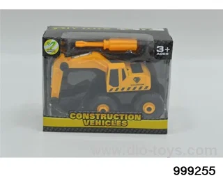 Engineering excavator in window box