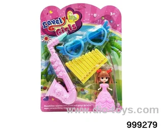Shax+harmonica+glasses+princess in Blister card