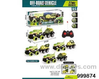 1:44 Dinosaur RC car (without power) in window box