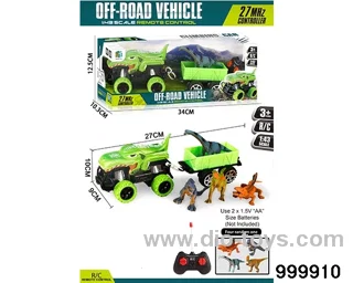 Dinosaur RC car in window box