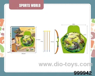 Dinosaur bow and arrow Shooting range set