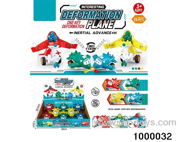 Inertial deformable aircraft in display box