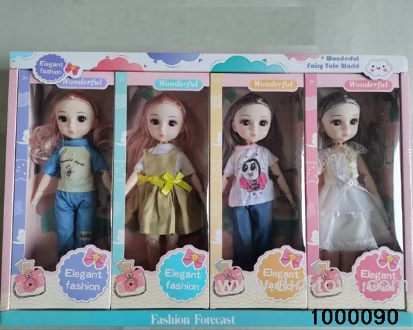 12 "13 joint solid body fashion girl doll four mixed
