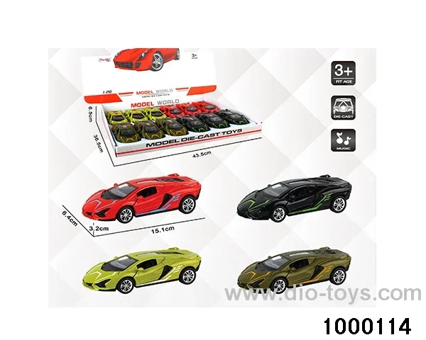 1:28 simulated return alloy car W L/M in display box