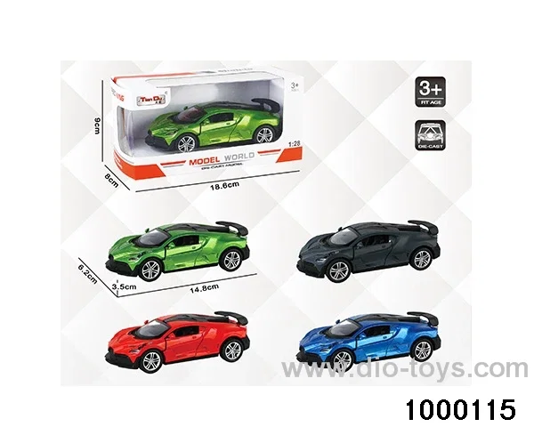 1:28 simulated return alloy car in window box