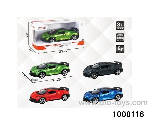 1:28 simulated return alloy car W L/M in window box