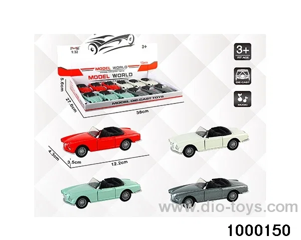 1:32 simulated return alloy car W L/M in display box