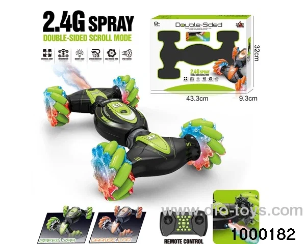 rc spray twist car with light/include battery