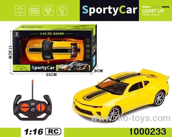 1:164-way Remote Control Racing Car with Lights (no electricity included)