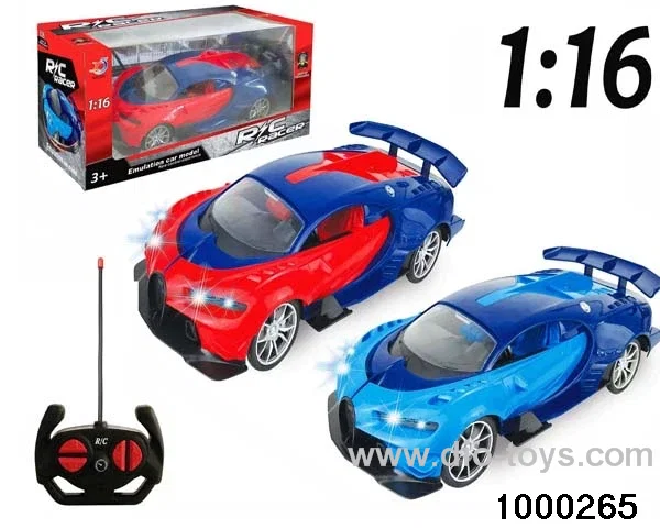 1:164-pass Remote Control Racing Car with Lights (electric included)