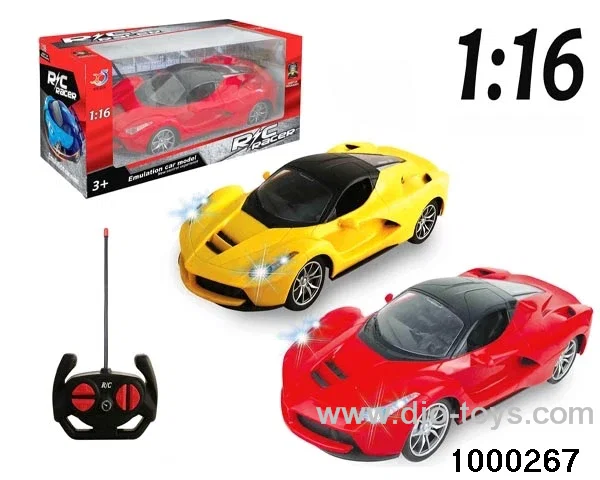 1:164-pass Remote Control Racing Car with Lights (electric included)