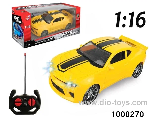 1:164-way Remote Control Racing Car with Lights (no electricity included)