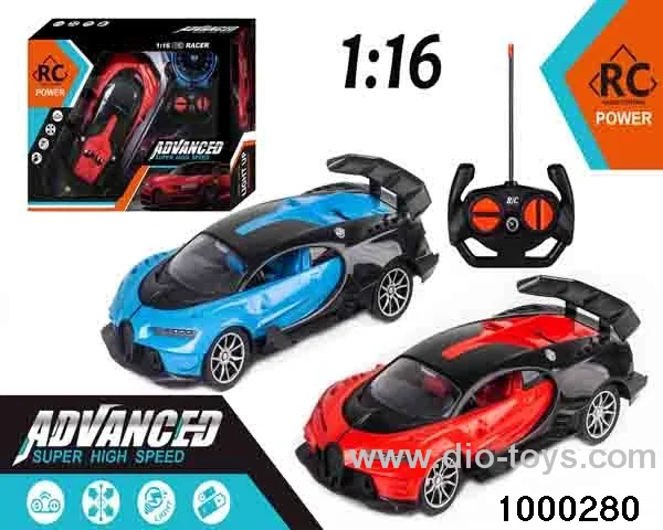 1:164-pass Remote Control Racing Car with Lights (electric included)