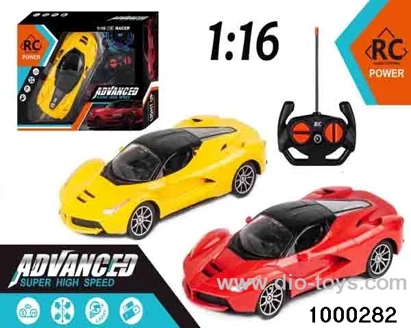 1:164-pass Remote Control Racing Car with Lights (electric included)