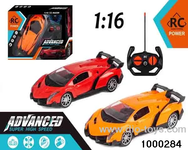 1:164-pass Remote Control Racing Car with Lights (electric included)