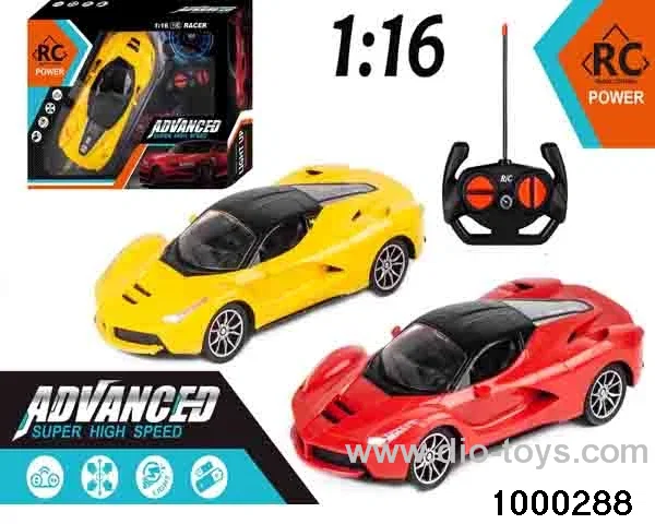 1:164-way Remote Control Racing Car with Lights (no electricity included)