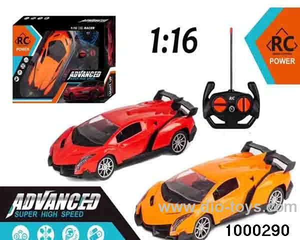 1:164-way Remote Control Racing Car with Lights (no electricity included)