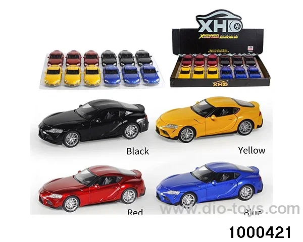 12pcs 1:32 pull back alloy car with light&sound